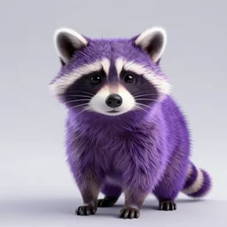 purple stelar raccoon in the style of Rebecca Guay, high resolution 4k