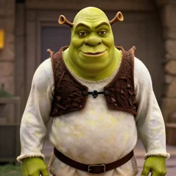 movie still, shrek as michael in the godfather, realistic photo