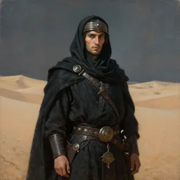 portrait of desert warrior by gerald brom, dark fantasy, oil painting, highly detailed, elegant, sharp focus