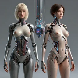 3 d human rendered in unreal engine, deux ex machina, beautiful woman by beeple, cyberpunk by beksinski, sexy transhuman body by stanisław lem cooperate with asher durand, wires and vessels coming out of quant core processor sci - fi