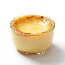 chrome creme brulee, commercial catalog photo, isolated on a pure white background, centered, entire object in frame, sharp focus, soft studio lighting