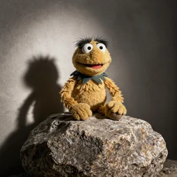 the rock as a muppet