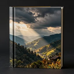 book covers, back view
