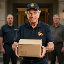 hyperrealistic dslr film still of david letterman dressed as ups man, delivering mail, stunning 8 k octane comprehensive 3 d render, inspired by istvan sandorfi & greg rutkowski & unreal engine, perfect symmetry, dim volumetric cinematic lighting, extremely hyper - detailed, incredibly real lifelike attributes & flesh texture, intricate, masterpiece, artstation, stunning