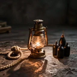Lamp oil. Rope? Bombs?