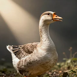 goose with teeth