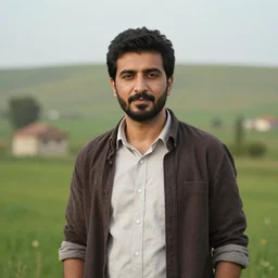 a portrait of a character in a scenic environment by Ismail Inceoglu