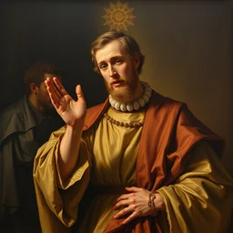 hand gesture, benediction, baroque painting