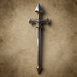 art deco medieval weapon