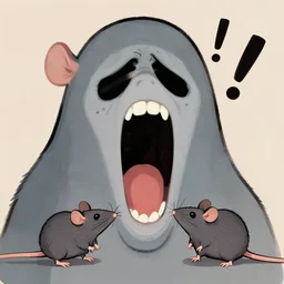 ( ( ( the scream ) ) ), but with a!!!!!!!!! rat!!!!!!!!!
