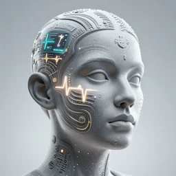 face with intricate and detailed light-emitting tatoos showing health information and vital sign visualizations, heart rate, ultra HD realistic wide focus 8k ultra soft light RTX on VFX octane render pixiv pinterest colorful more reflection OLED