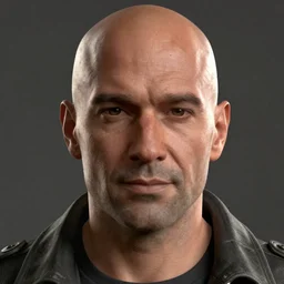 close up portrait of a bald jerma985 in hitman, gaming, detailed, 4k