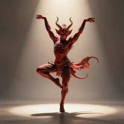 dancing devil, 3d render, high detail