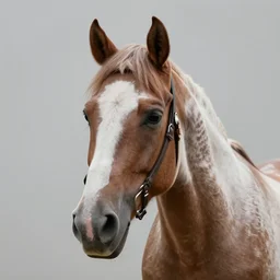 horse wearing a human's face