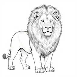 single line drawing of a full lion. single line challenge. winner