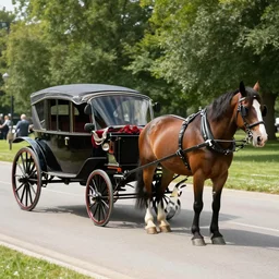 a horse and buggy limousine