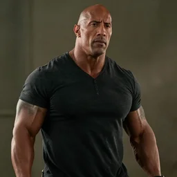 film still of dwayne the rock johnson as daryl dixon in the new walking dead tv series, 4 k