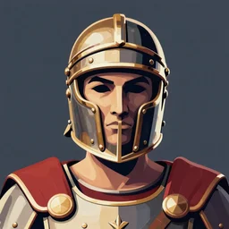 roman centurion portrait close up game assets highly detailed vector