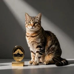 still life with a cat