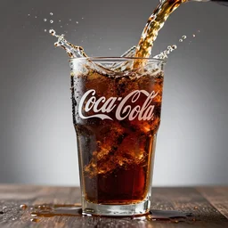 a glass cup shattering filled with Coca Cola, food photography , award winning food photography, high quality, wide lens, water droplets, 20K HD, real, reality, real photography
