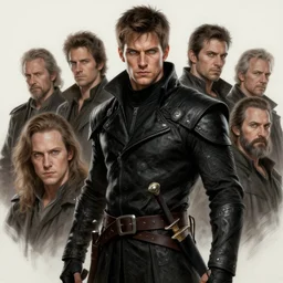 male rogue, gray - green eyes, black assassins clothes, short brown hair, blade on his waist | | realistic shaded, fine details, realistic shaded lighting painting by greg rutkowski, diego gisbert llorens, magali villeneuve, artgerm, jeremy lipkin, michael garmash, rob rey