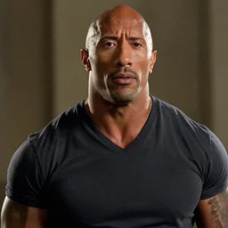 Film still close-up shot of Dwayne Johnson as the Jules from the movie Pulp Fiction. Photographic, photography