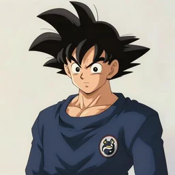 a portrait of Goku wearing a suit, anime in the style of Studio Ghibli and Toei, highly detailed, trending on artstationhq