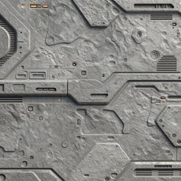 futuristic sci - fi wall texture normal map seamless