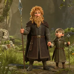 Lord Of The Rings made by Pixar studio, hyperdetalied, ultrarealistic,