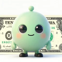 Bill Cipher from Gravity Falls as the face of the one dollar bill