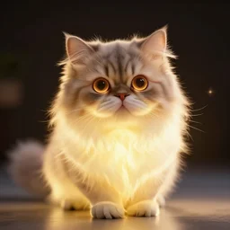 persian cat portrait, glowing, cute, well - behaved, dynamic lighting, 8 k octane rendering - s 1 2 7 3 4 6 7 5 7 8