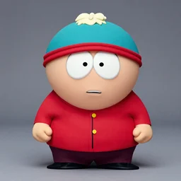 Studio Photograph of a real life Eric Cartman from South Park shot in the Style of Annie Leibovitz,