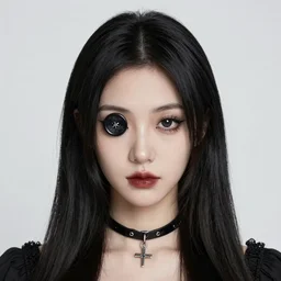 goth girlfriend button eyes