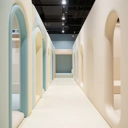 endless corridors made of softplay
