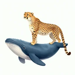 mix between cheetah and whale