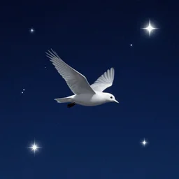 the bird that crosses the stars