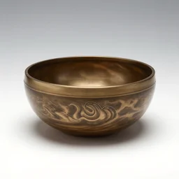 modular singing bowl, professional product shot, isolated on a pure white background, centered, entire object in frame, sharp focus, soft studio lighting