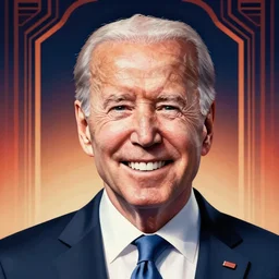 smiling, happy, beautiful, intelligent, powerful, joe biden, loving eyes, fully clothed, wise, beautiful, dramatic lighting, sharp focus, by stanley artgerm, dramatic lighting, trending on artstation, flat colour, geometric curves, gradient filter, art deco patterns