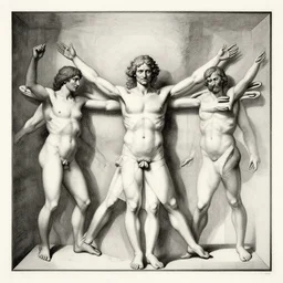 the vitruvian man by mc escher