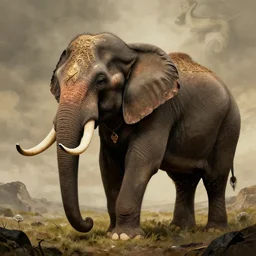 war elephant, lord of the ring, beksinski