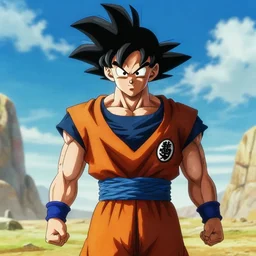 film still of goku in the new action movie, 4 k