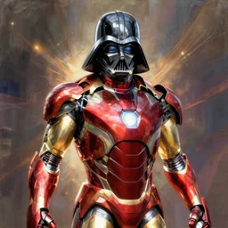 darth vader in iron man armor