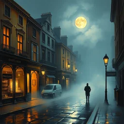 beautiful _ painting _ of _ old _ london _ street _ scene _ spooky _ dark _ fog _ in _ the _ moonlight _ fantasy _ mystical _ victor _ nizovtsev - c _ 9. 0