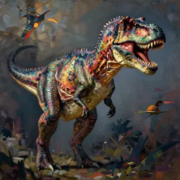 portrait of a ( ( ( tyrannosaurus ) ) ) by egon schiele in the style of greg rutkowski