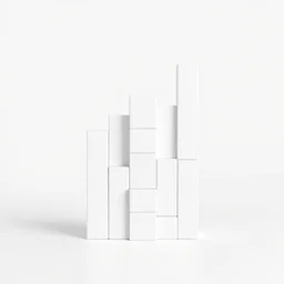 tetris blocks, minimal, white, wood, trending on pinterest, keyshot 1 1