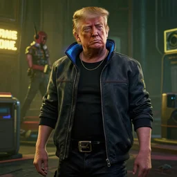 Donald Trump in Cyberpunk 2077