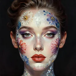 close up retro albert hofmann. simon stalenhag floral, cosmic diamond skin, elegant, highly detailed, centered, digital painting, concept art, smooth, sharp focus, illustration, artgerm, tomasz alen kopera, peter mohrbacher, donato giancola, joseph christian leyendecker, wlop, frank frazetta