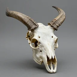 animal skull made of rifles, ultra-realistic, intricate details photograph