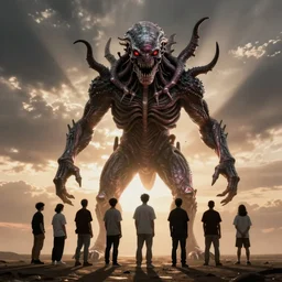 eleven from stranger things as a demogorgon