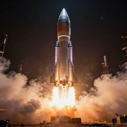 cosmic rocket lunch, stunning 8 k octane comprehensive 3 d render, inspired by istvan sandorfi & greg rutkowski & unreal engine, perfect symmetry, dim volumetric cinematic lighting, extremely hyper - detailed, stunning light reflections, incredibly real lifelike attributes & flesh texture, intricate, masterpiece, artstation, stunning, 8 5 mm f 1. 4